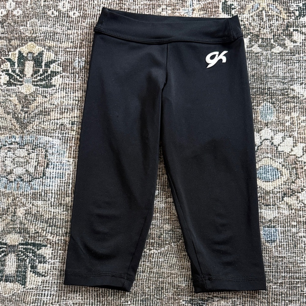 GK Kids Classic Black Capri Leggings CM